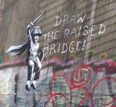 Banksy Hull Scott Street Bridge